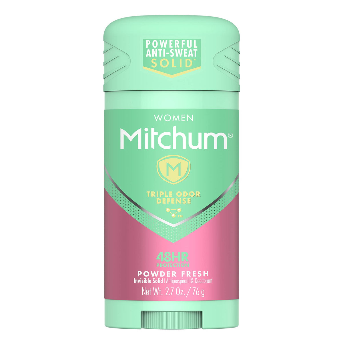 Mitchum Powder Fresh invisible solid stick provides discreet odor protection.