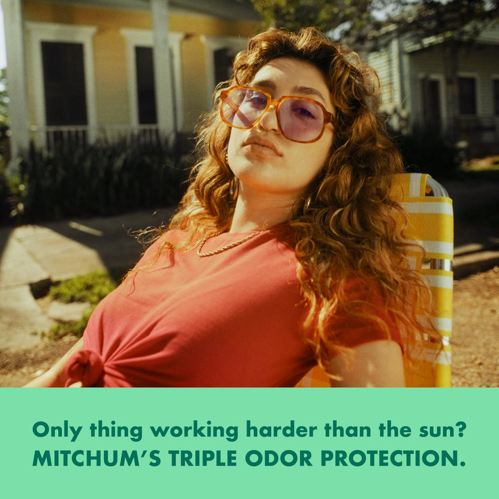 Mitchum Women’s Triple Odor Protection Gel dermatologist-tested vegan formula for sensitive skin.