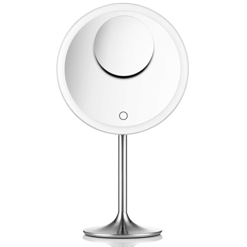 Miusco makeup mirror 9-inch front view for precise makeup application