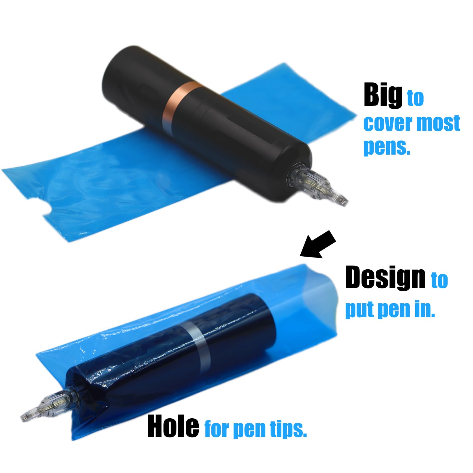 Miuxia grip tape wrap applied to tattoo pen for improved friction.