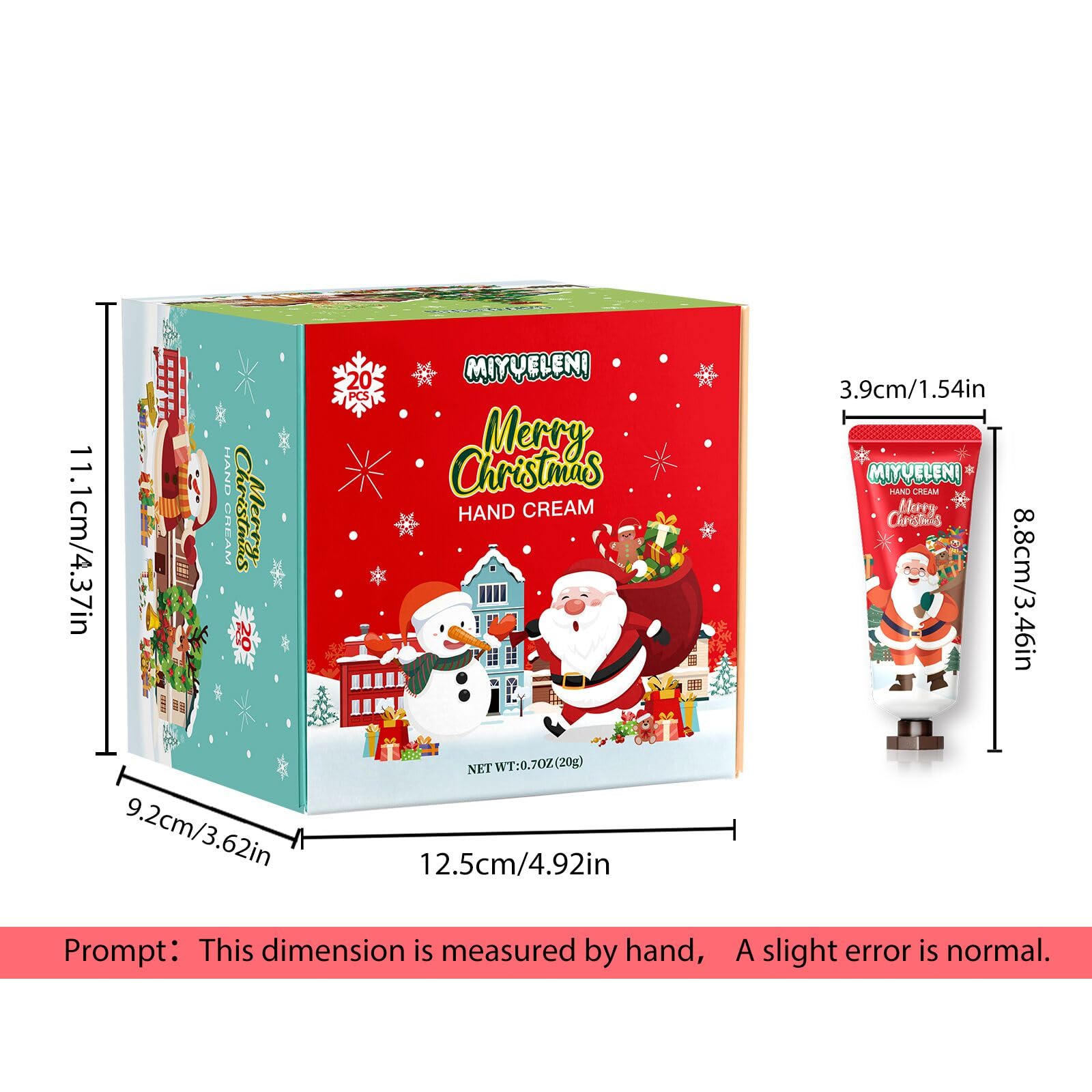 MIYUELENI Christmas hand cream display ready for gifts