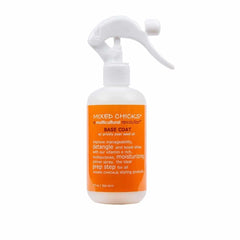 Mixed Chicks Base Coat bottle with prickly pear oil, a nourishing primer for detangling and shine