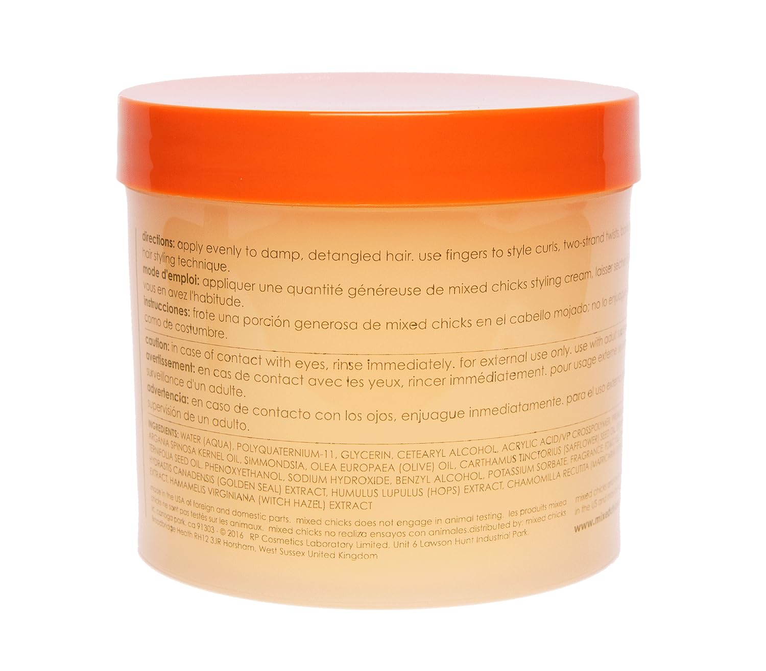 Mixed Chicks wash-and-go prep with styling cream for smooth, frizz-controlled curls.