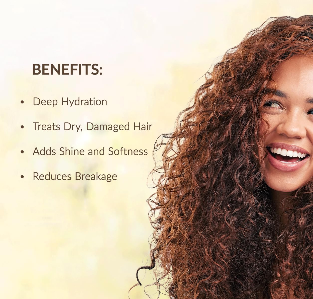 Mixed Chicks Detangling Deep Conditioner detangled hair close-up suggests frizz control in action.