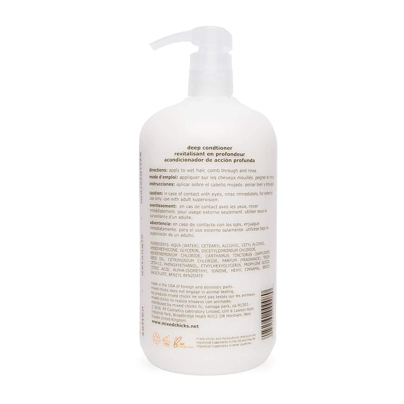 Mixed Chicks Detangling Deep Conditioner application shows easy detangling during wash day.