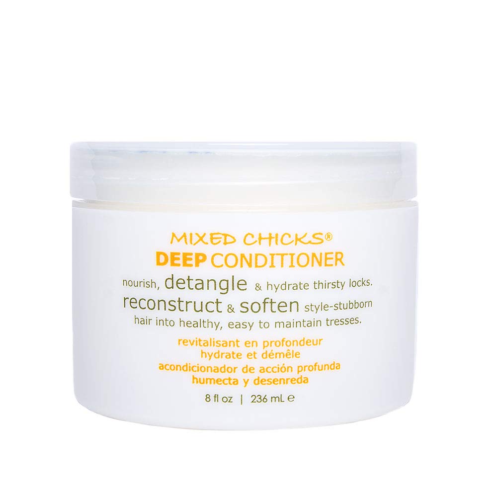 Mixed Chicks Detangling Deep Conditioner bottle pour for easier detangling
