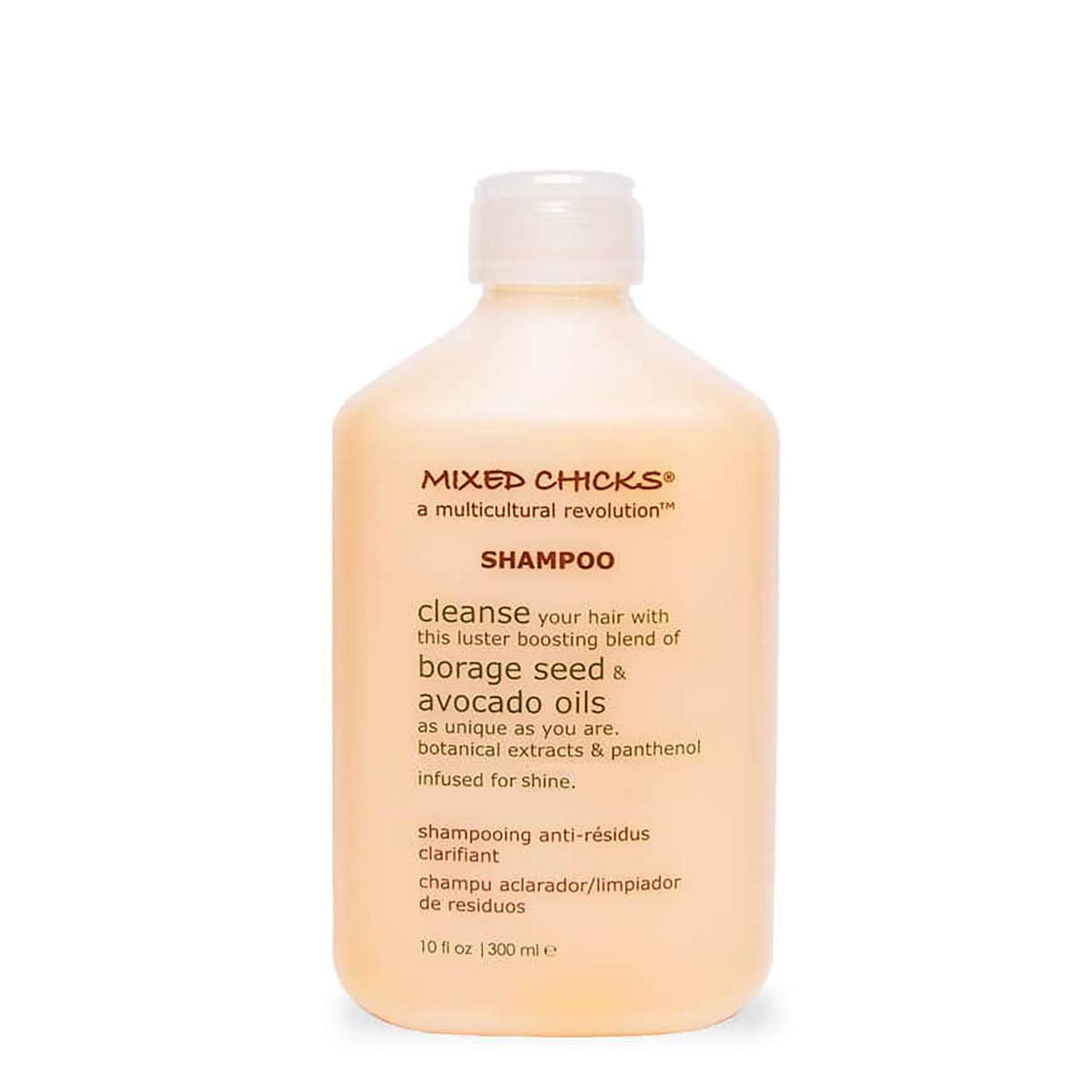 Mixed Chicks Gentle Clarifying Shampoo bottle highlights a gentle cleanse for all hair types.