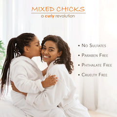 Mixed Chicks Kids Gentle Conditioner soft-hair close-up demonstrates softer tangle-free styling