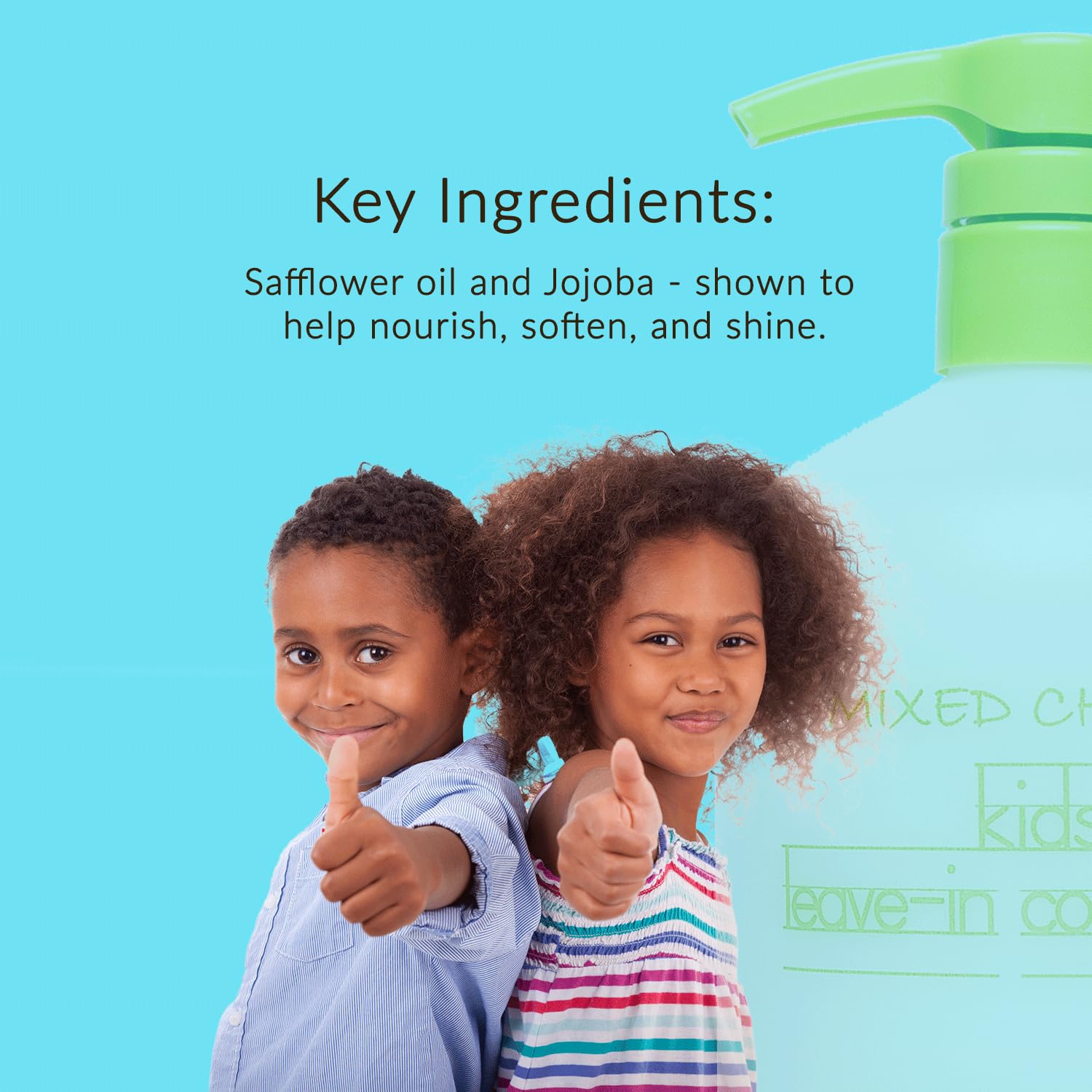 Mixed Chicks Kids Leave-In Conditioner touch-worthy hair for defined, healthy-looking curls.