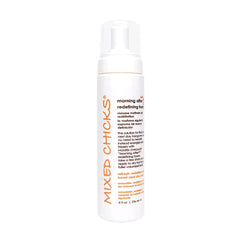 Mixed Chicks Morning After Foam bottle ready for styling and next-day boost