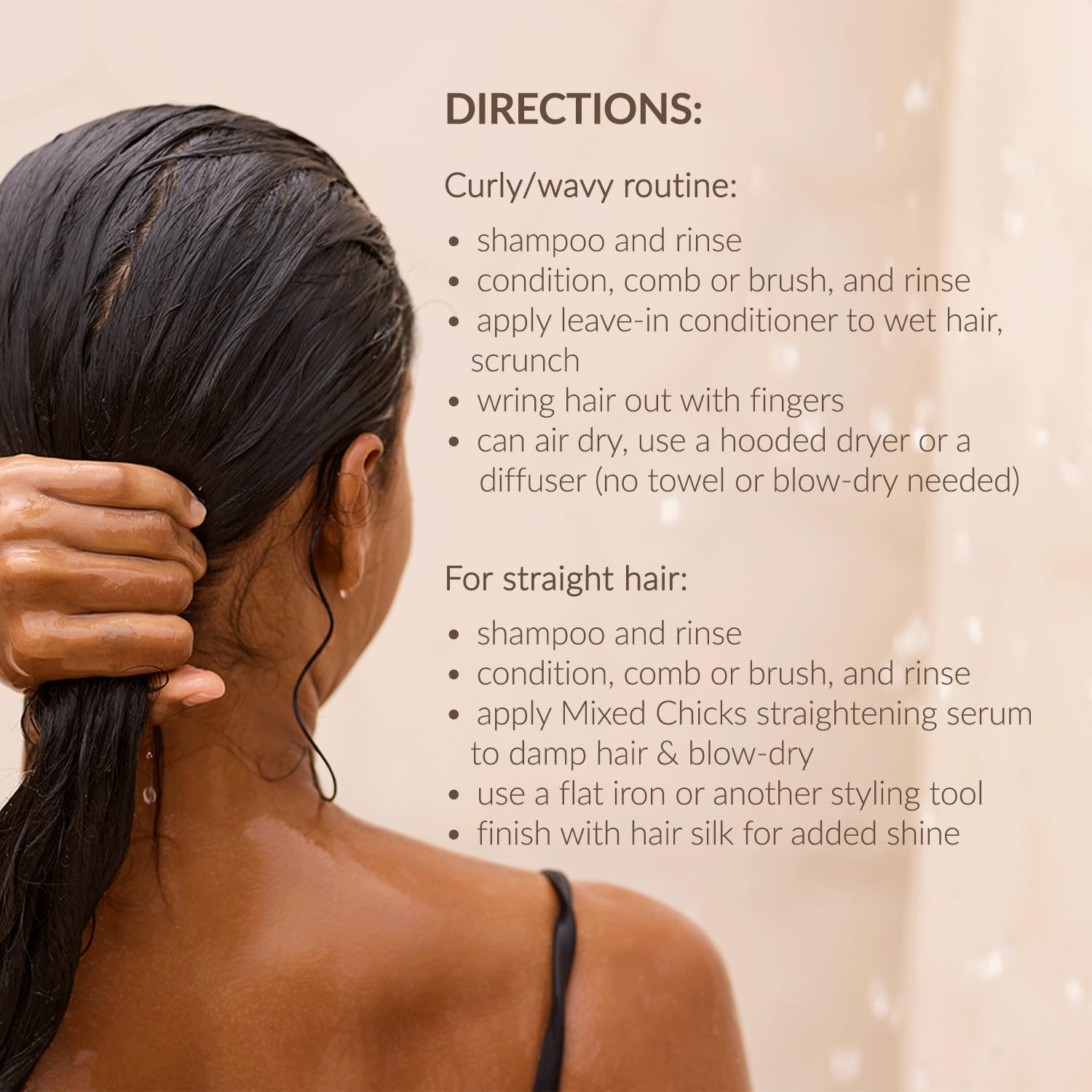 Mixed Chicks Detangling Deep Conditioner soft hair close-up indicates healthy, manageable texture.