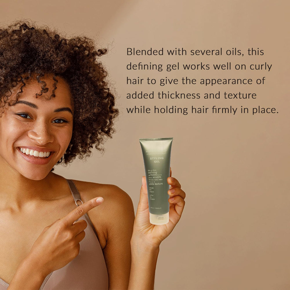 Mixed Chicks styling gel smooth hair section demonstrates easy shaping for curl and wave patterns