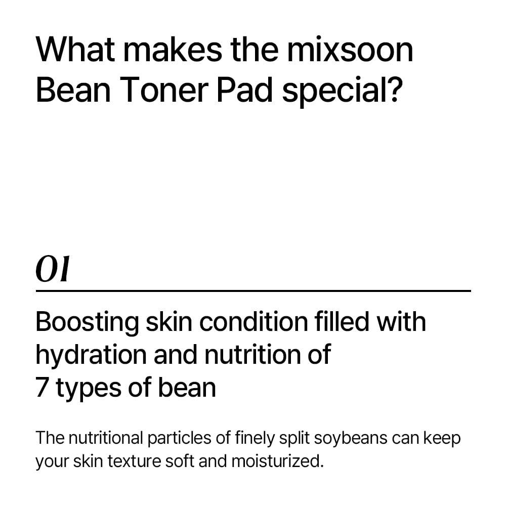 Mixsoon 100-percent cotton pad closeup highlighting moisture retention and gentle touch.