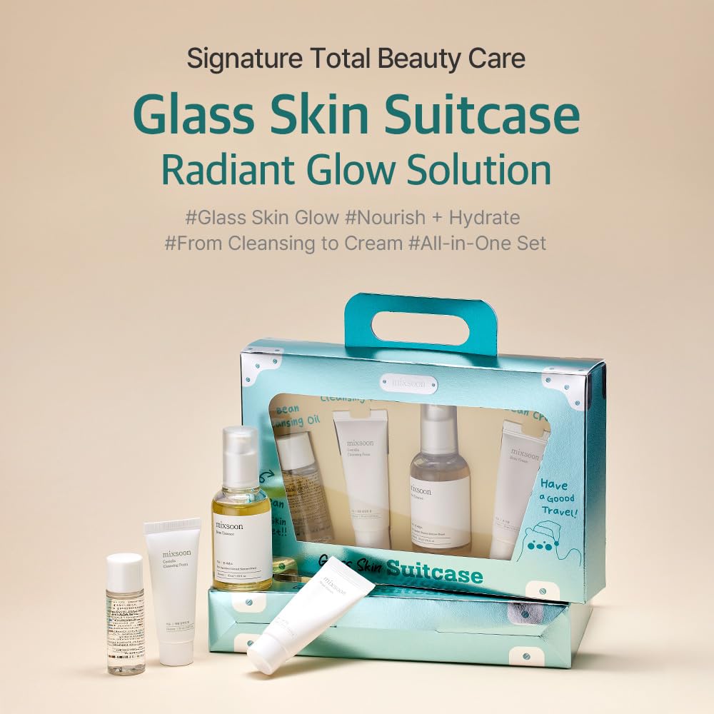 Mixsoon Bean Cleansing Oil bottle highlights gentle makeup removal and hydration.