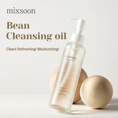 Mixsoon Bean Cleansing Oil being massaged on skin promotes irritation-free cleansing.