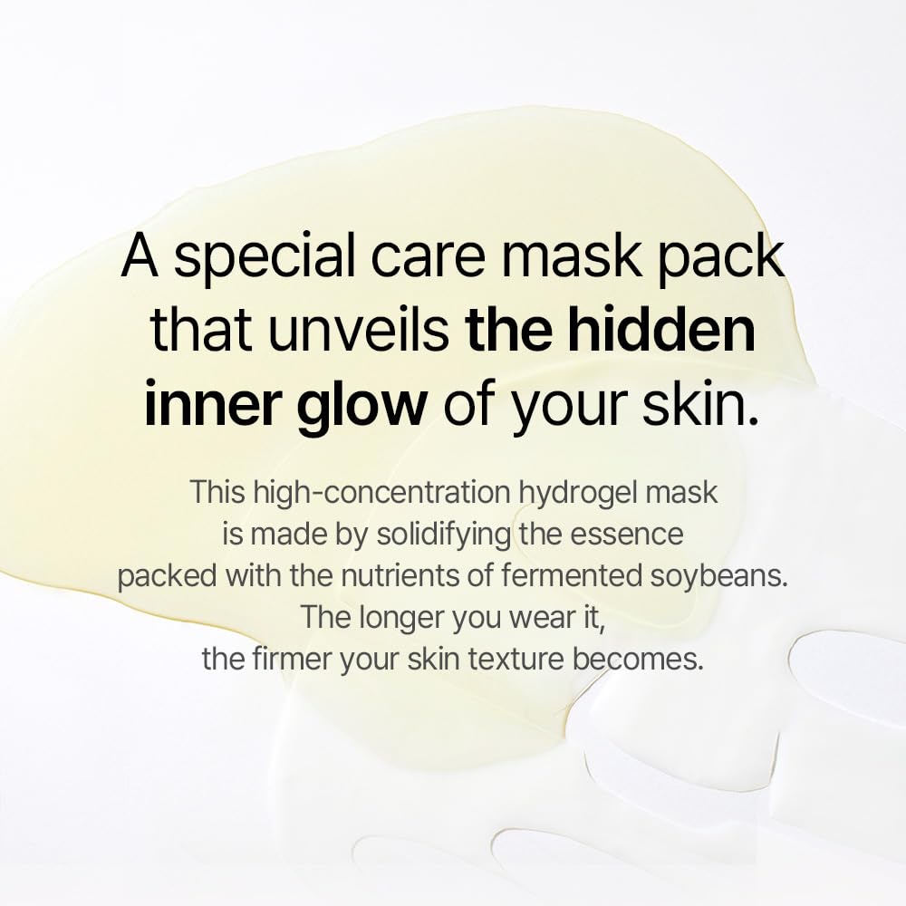 mixsoon Bean Collagen Hydrogel Mask fermented nutrients splash signaling hydration