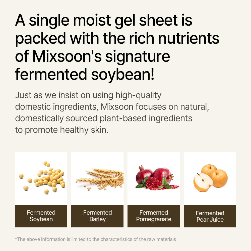 mixsoon Bean Collagen Hydrogel Mask pores tightening visual