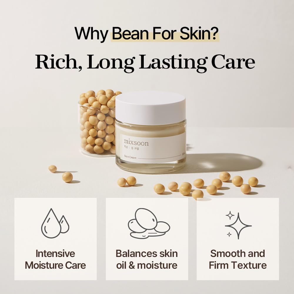 Mixsoon Bean Cream minimalist packaging reflects clean beauty philosophy.
