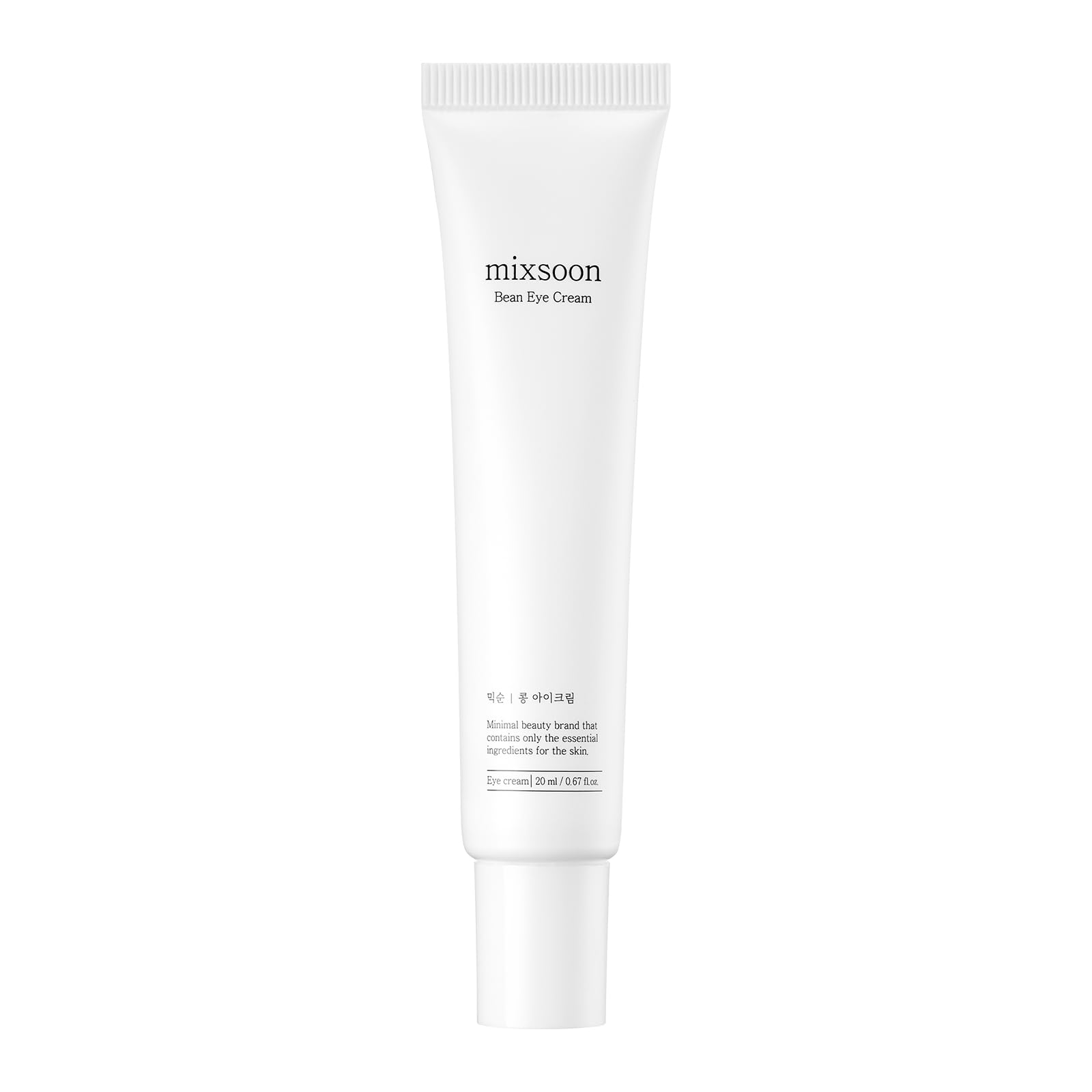 Mixsoon Bean Eye Cream packaging showcases clean minimalist design for premium skincare.