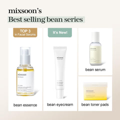 Mixsoon Bean Eye Cream tube application demonstrates smooth, easy spreading for daily use.