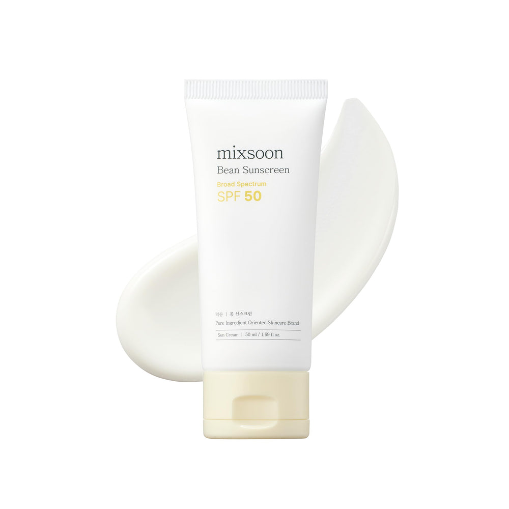 Mixsoon Bean Sunscreen bottle front showing SPF 50 sun protection for daily use.