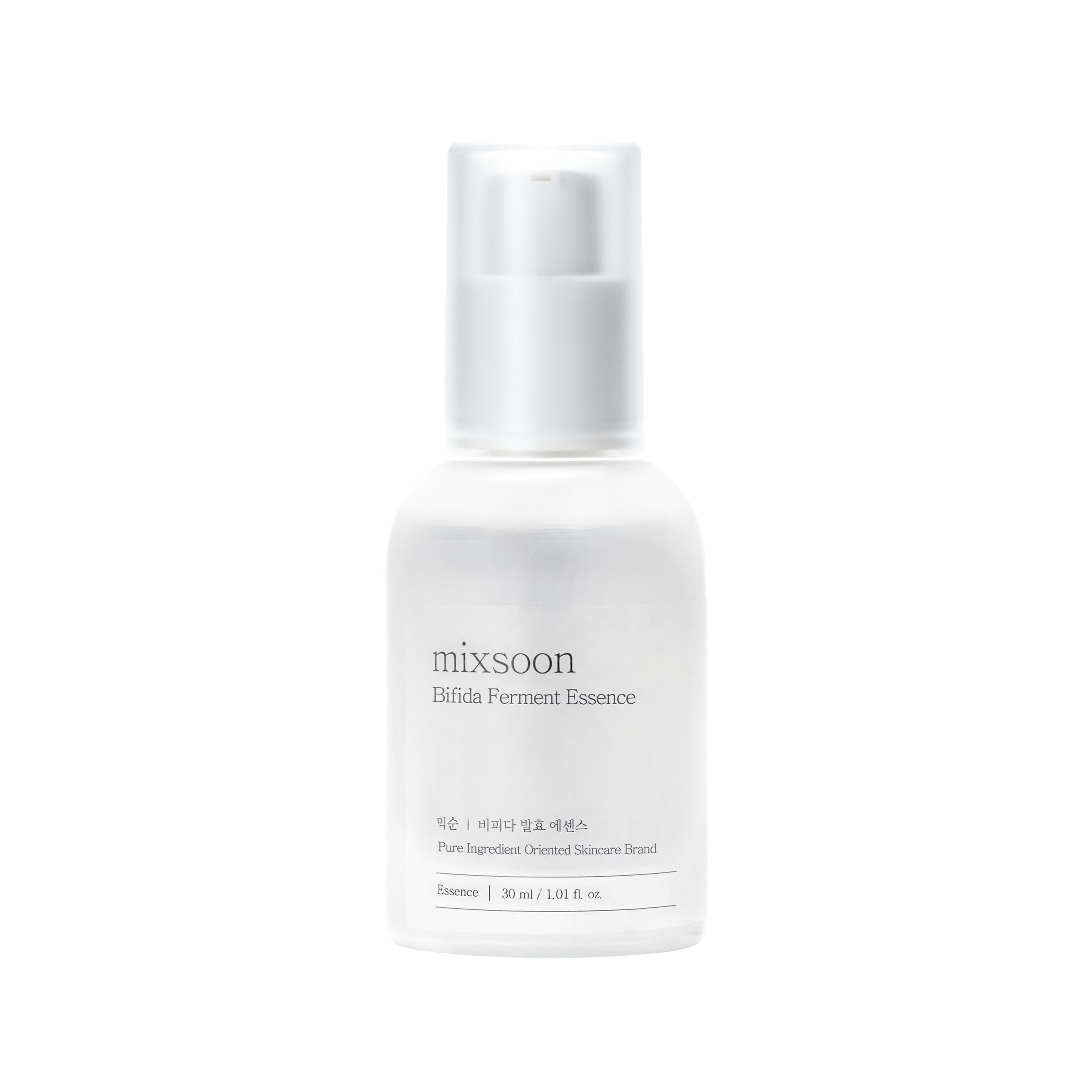 Mixsoon Bifida Ferment Essence bottle highlights hydrating barrier-care potential.