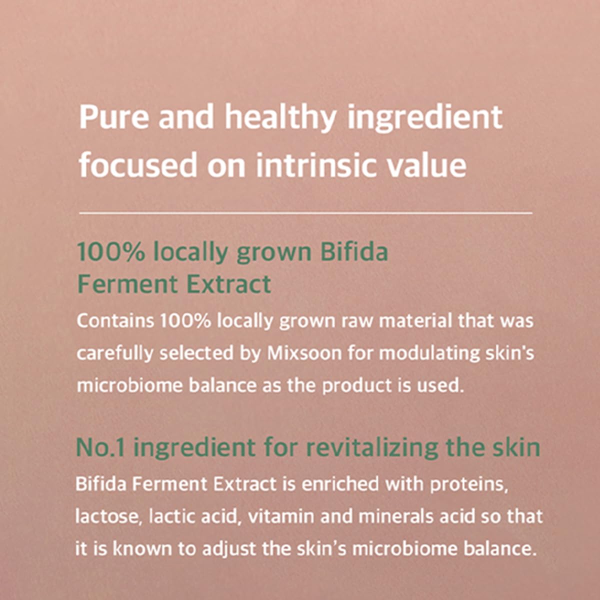 Mixsoon Bifida Ferment Essence facial application shows gentle barrier care in action.