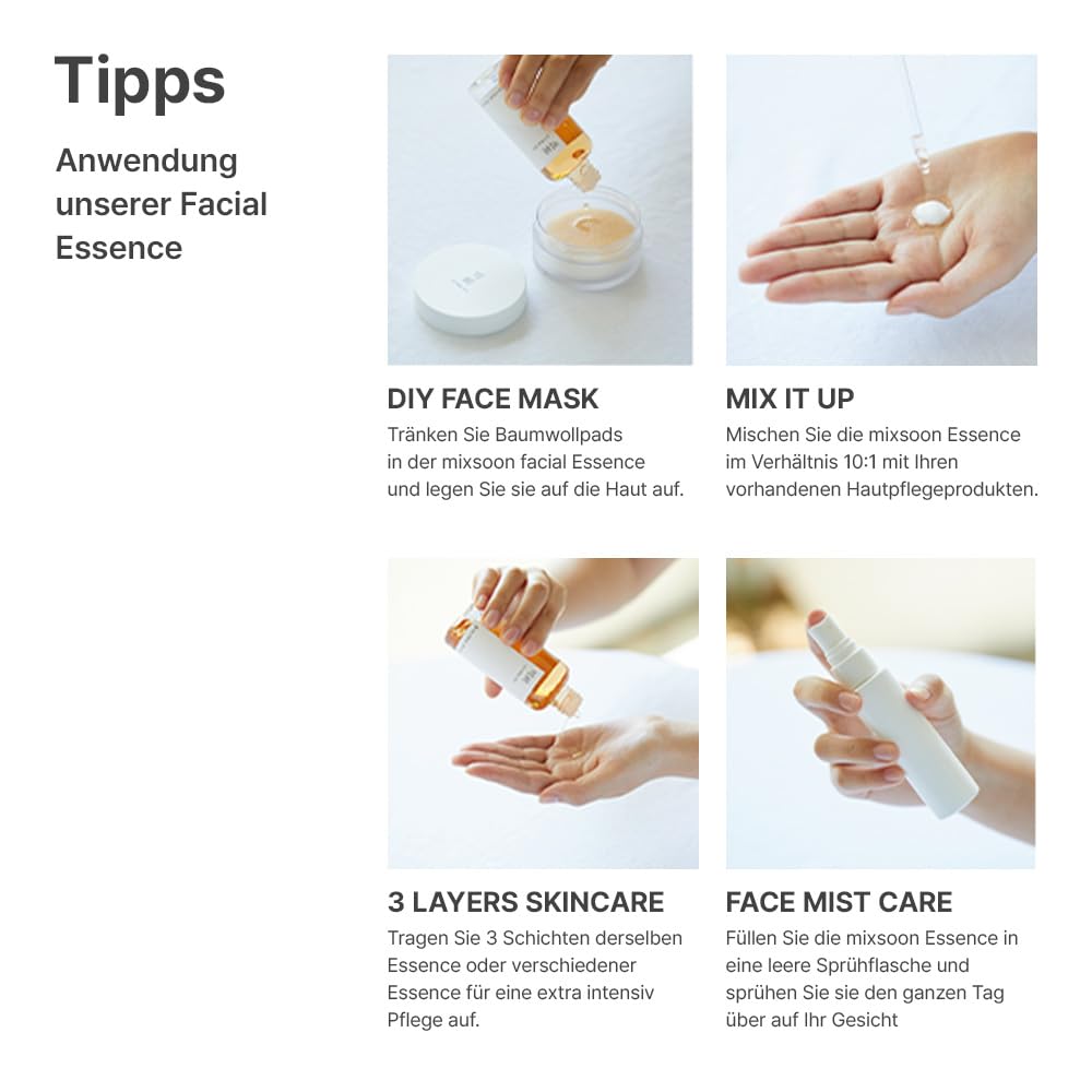 Product shot suggests morning and evening routines for adaptable skincare.