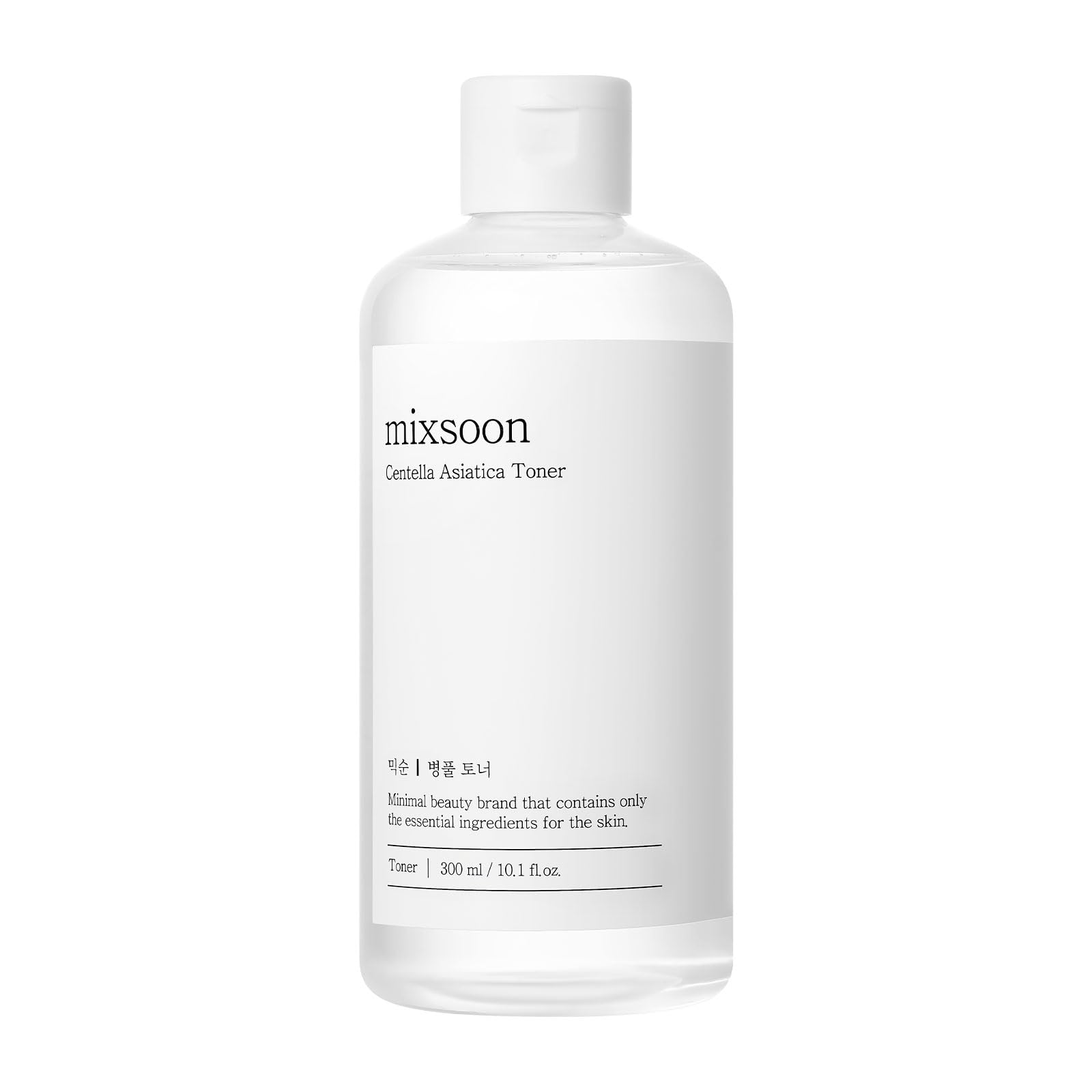 Mixsoon Centella Asiatica Toner bottle showcases soothing hydration for sensitive skin