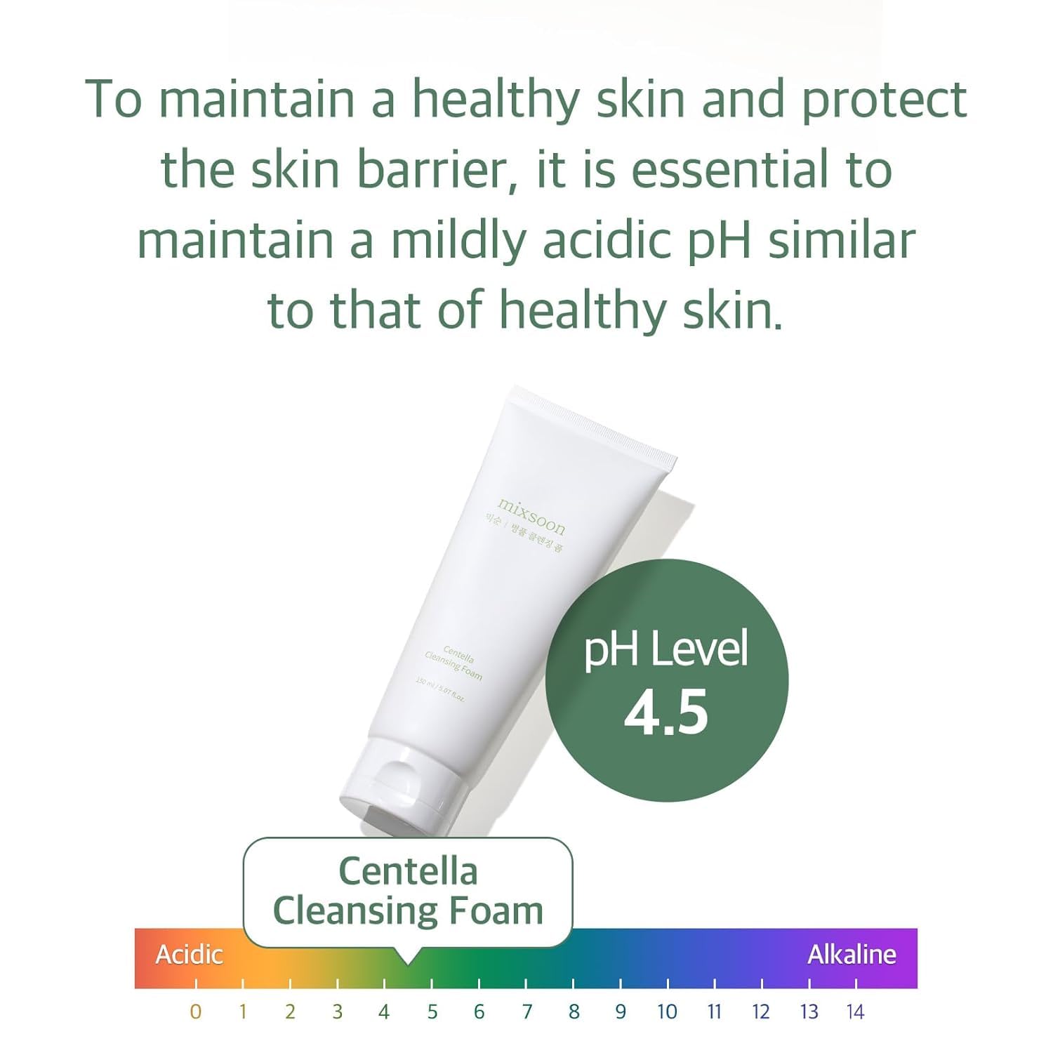mixsoon Centella Cleansing Foam Centella Asiatica extract soothing and moisturizing