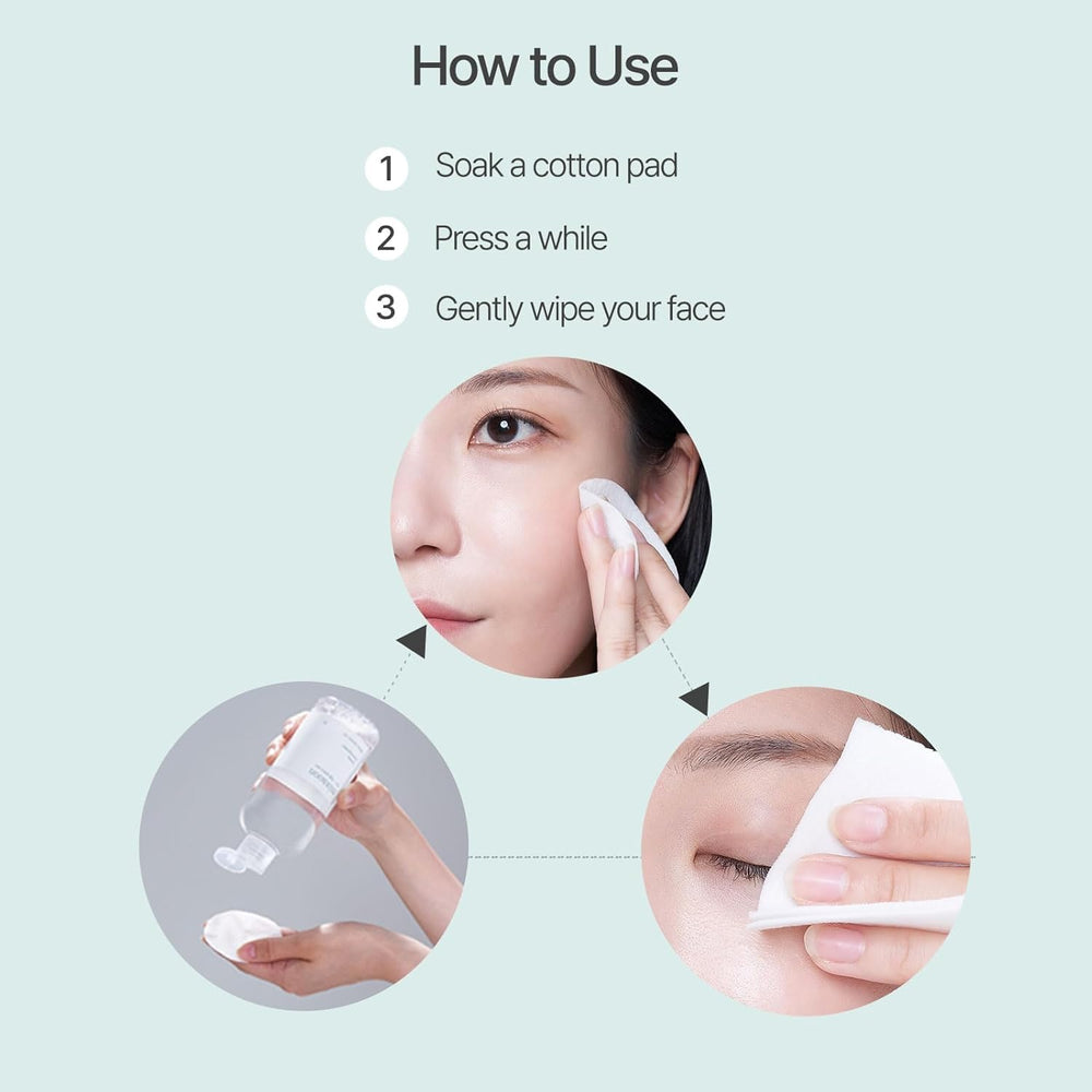 Mixsoon Centella Cleansing Water micellar action removing makeup and sunscreen