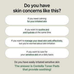 Mixsoon Centella Toner Pad 3-layer gauze reveals gentle moisture retention.