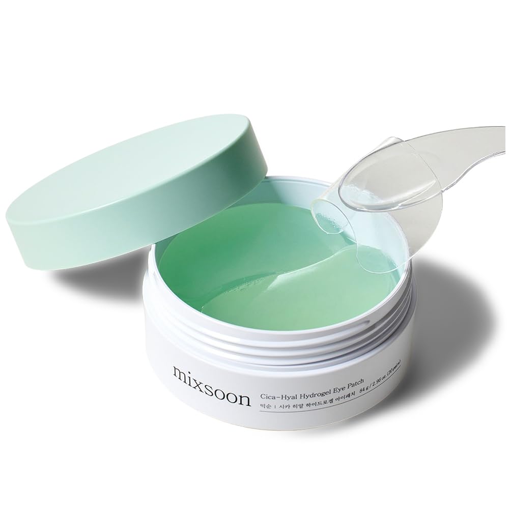 Mixsoon Cica-Hyal Eye Patch packaging shows 30 pairs in the box