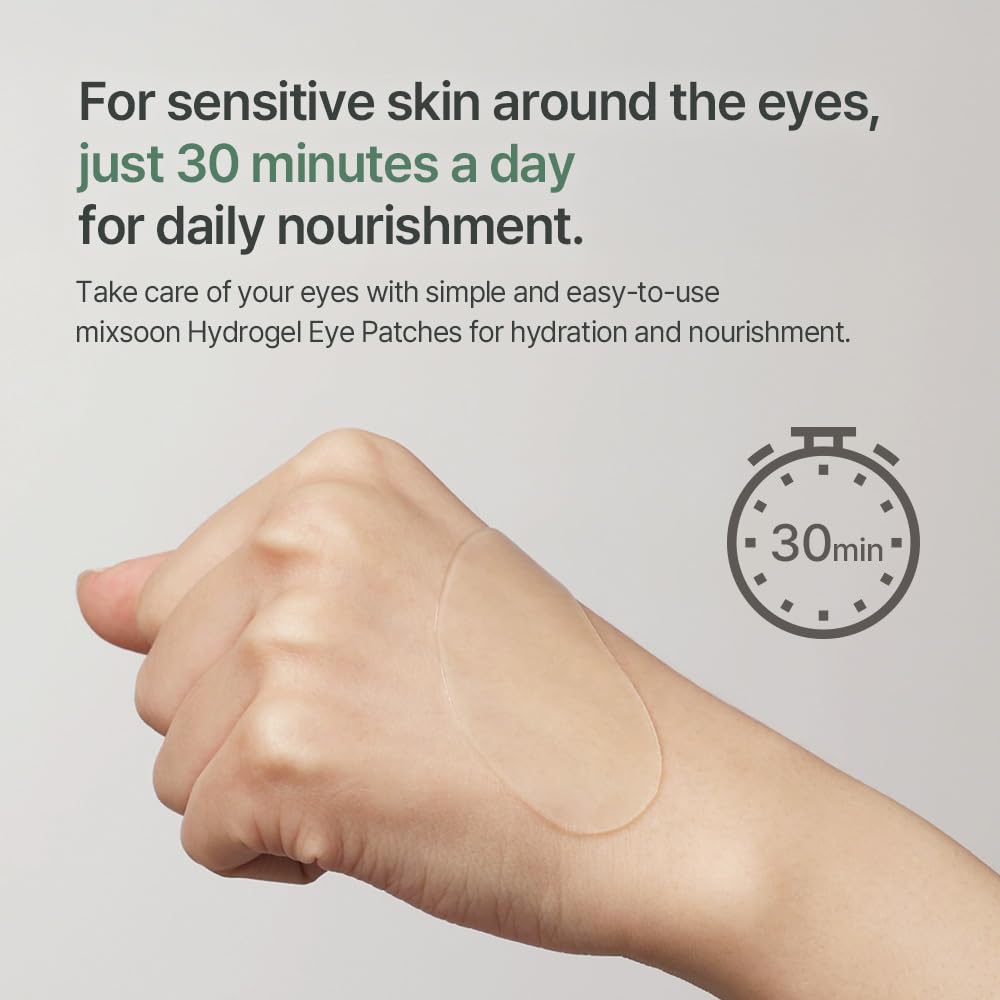 Mixsoon Cica-Hyal Eye Patch targets under-eye and smile lines