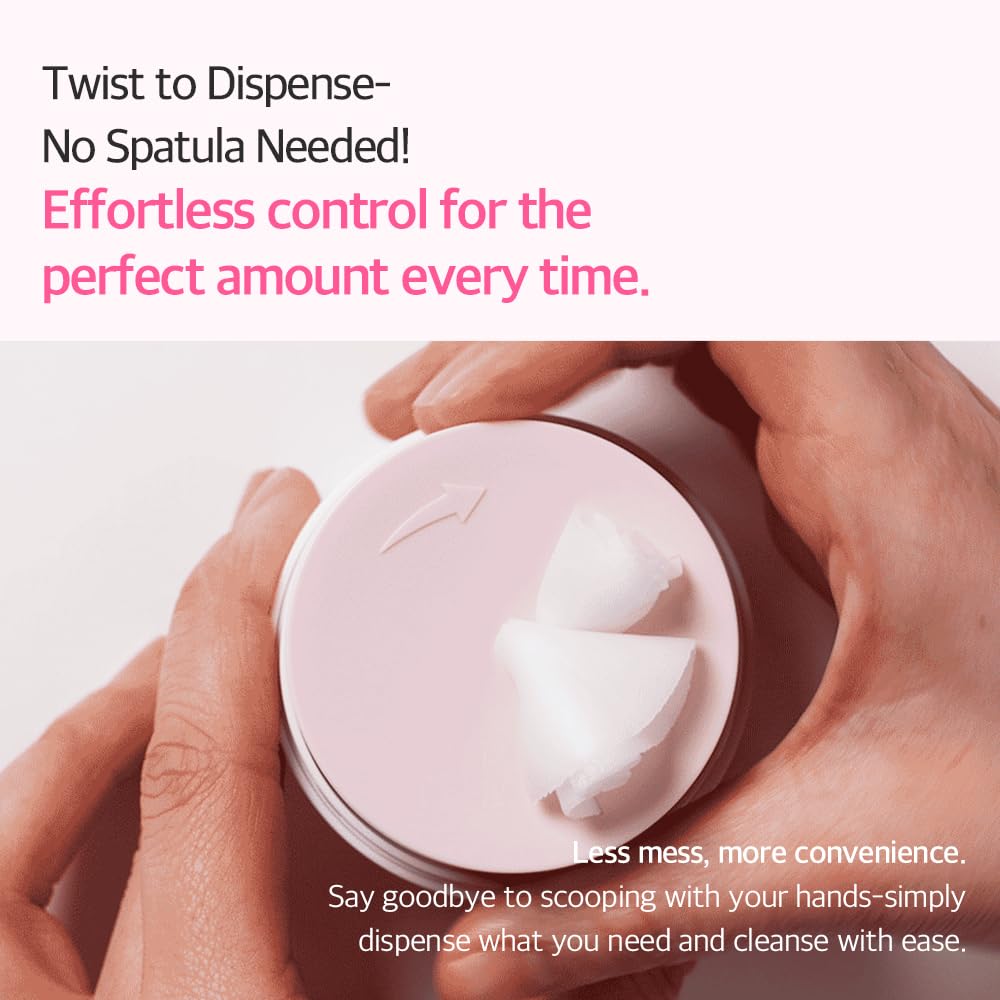 Applying Mixsoon cleansing balm on the face for gentle makeup removal