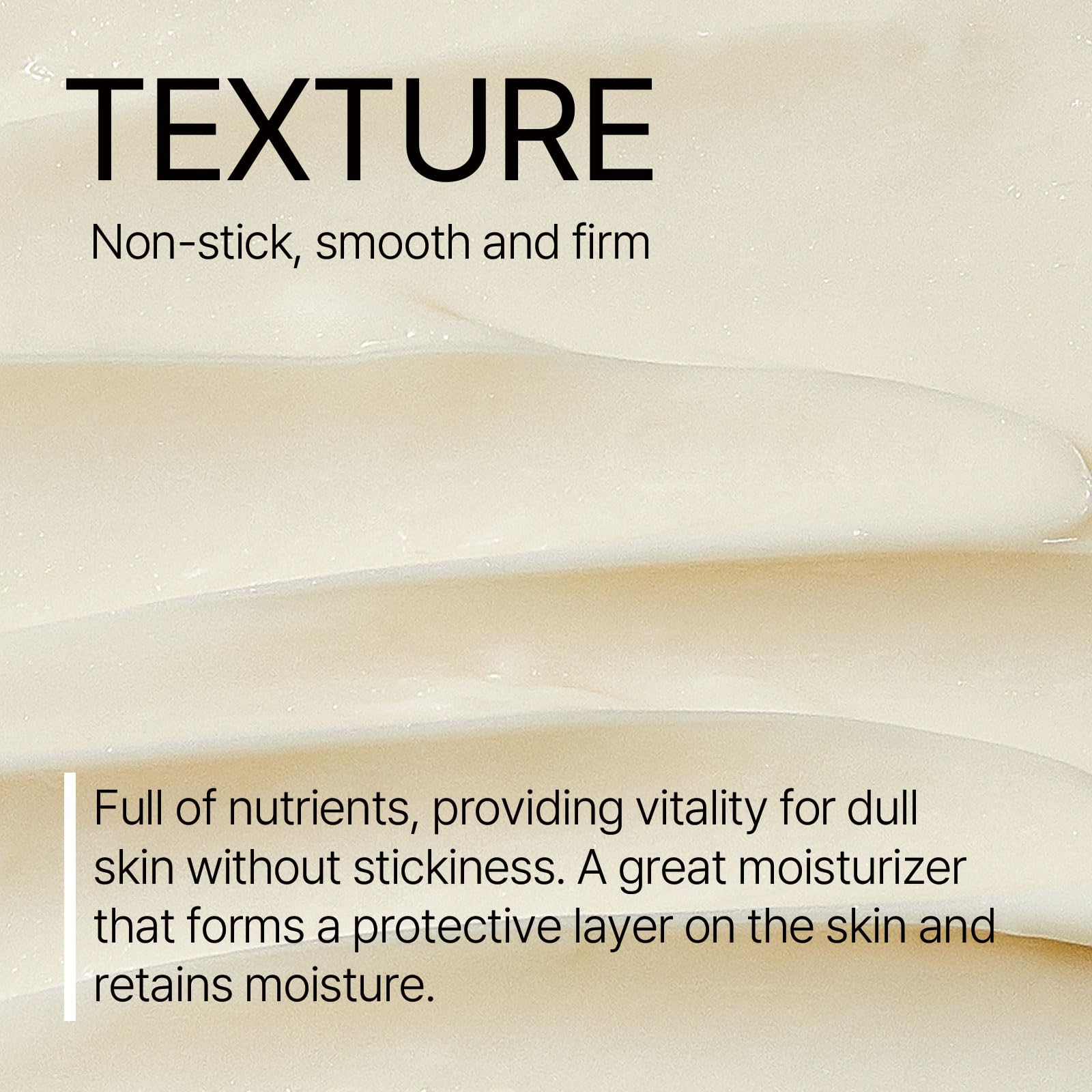 Mixsoon Bean Cream texture closeup illustrating a smooth moisturizing layer