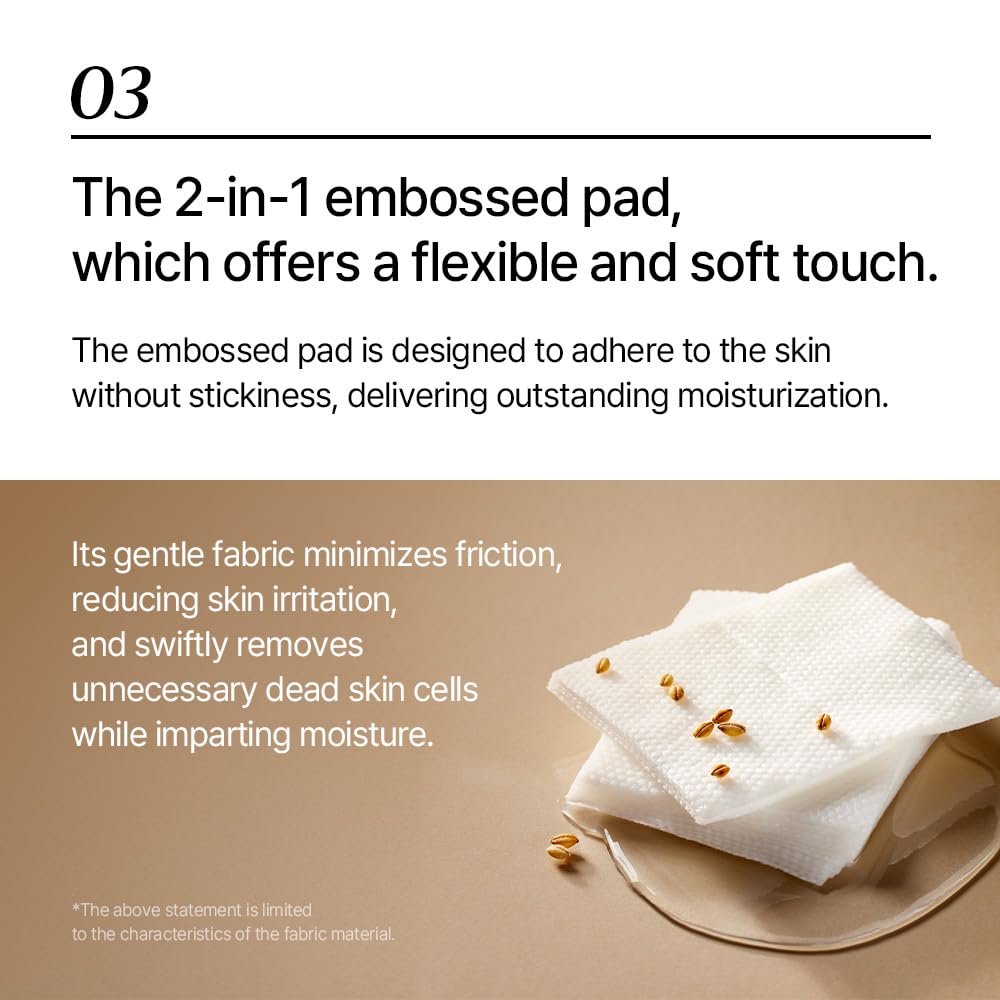 mixsoon galactomyces toner pad lyocell texture emphasizes vegan, sustainable choice.