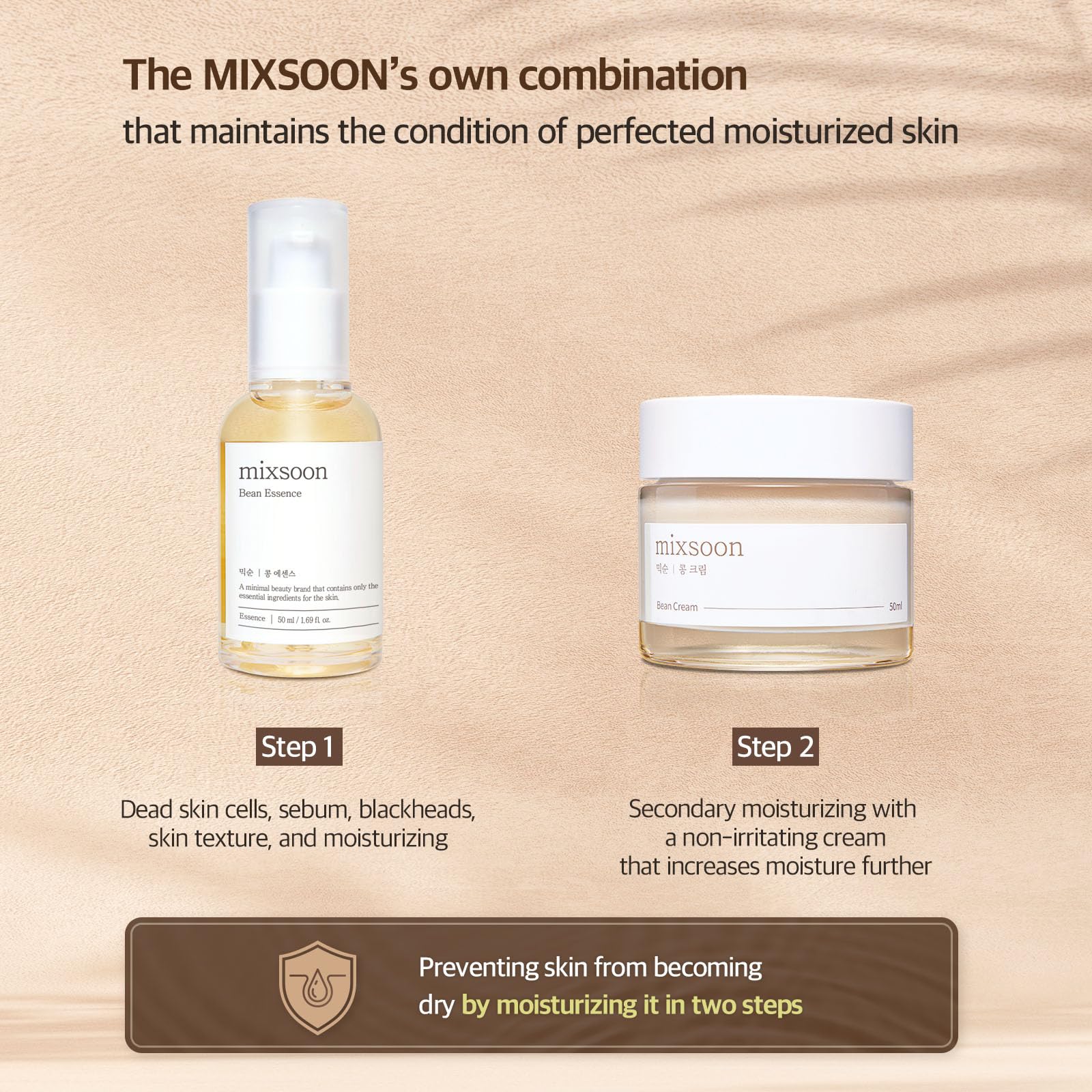 Mixsoon Glass Skin Duo lifestyle shot promoting luminous skin potential