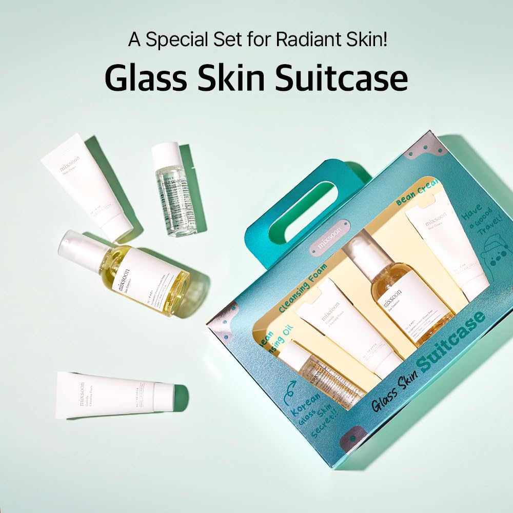 Mixsoon Glass Skin Routine layout shows step-by-step kit organization for rituals.