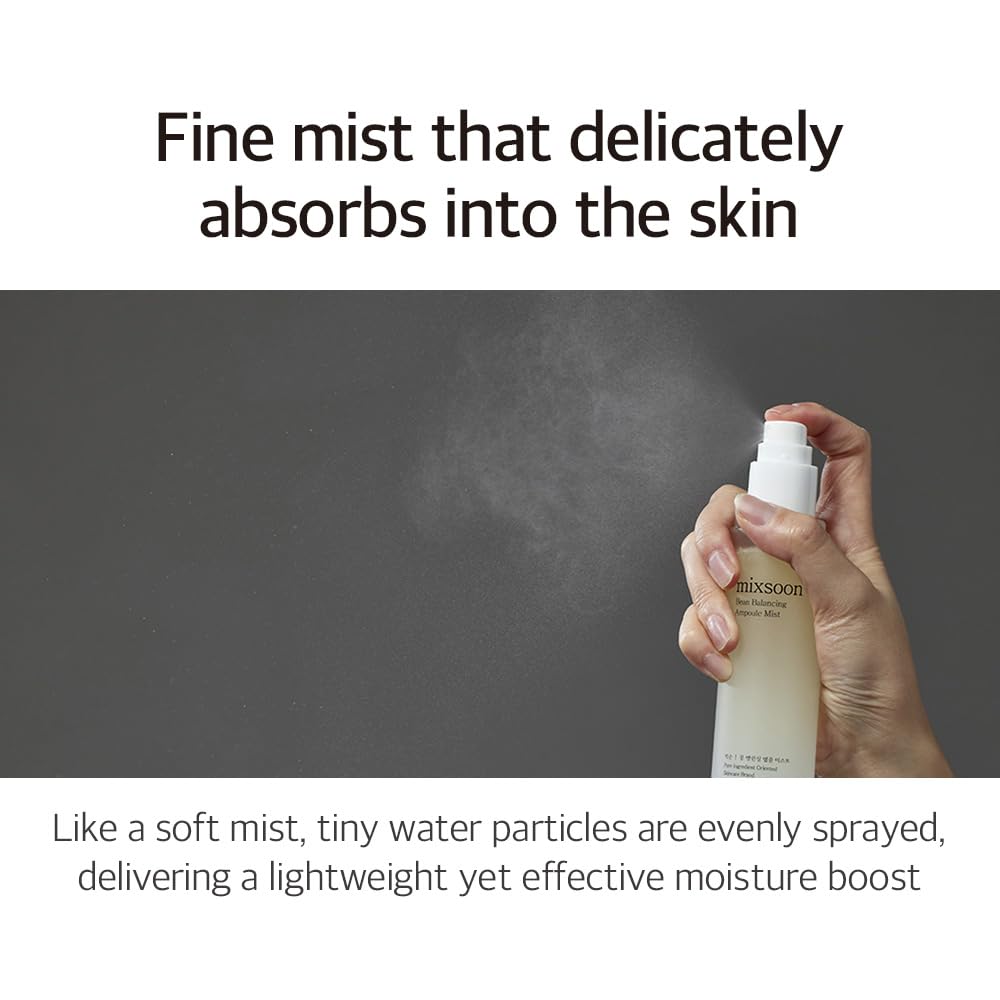 mixsoon lightweight-mist-absorbs-fast ensures instant hydration without stickiness.