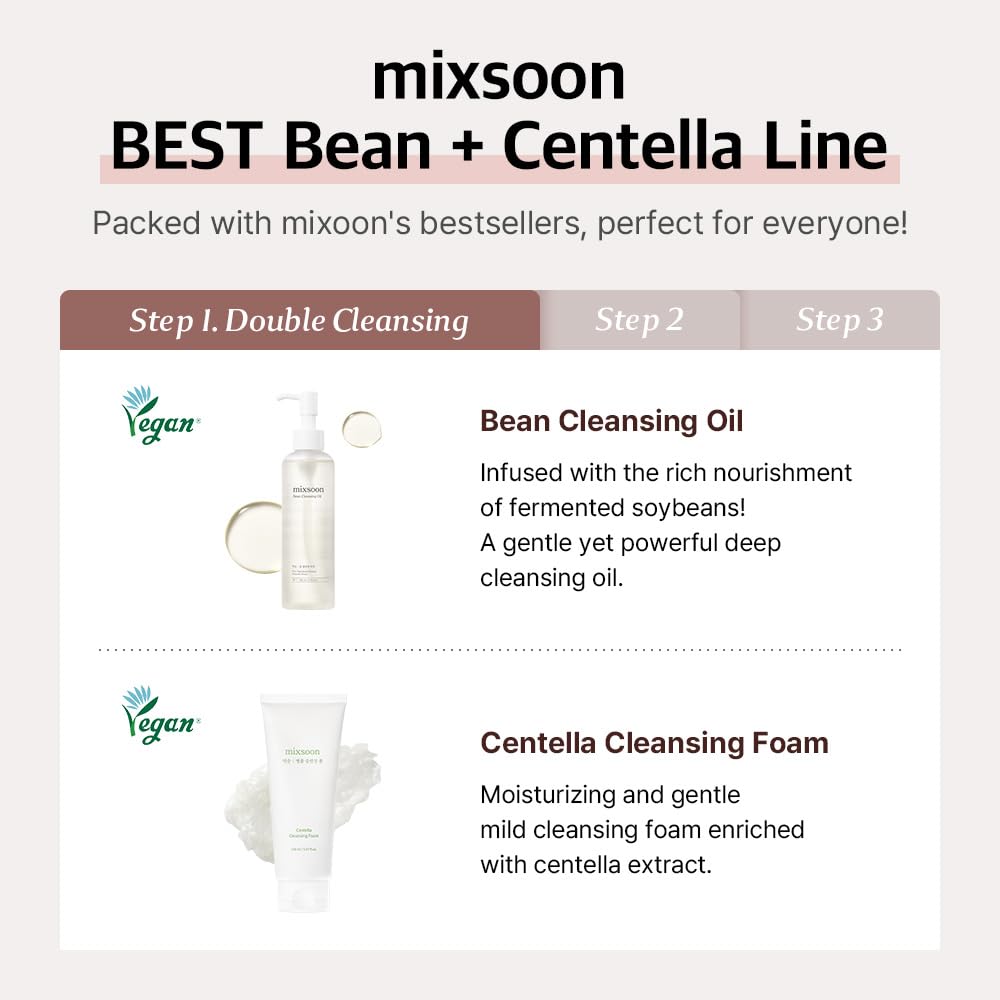 Mixsoon Product swatches demonstrate textures and finishes for informed shopping.