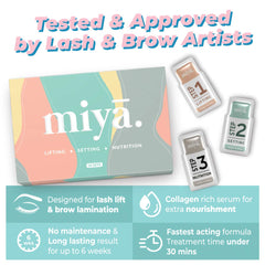 MIYA LASH nutrition serum sachet nourishes lashes and brows for shine
