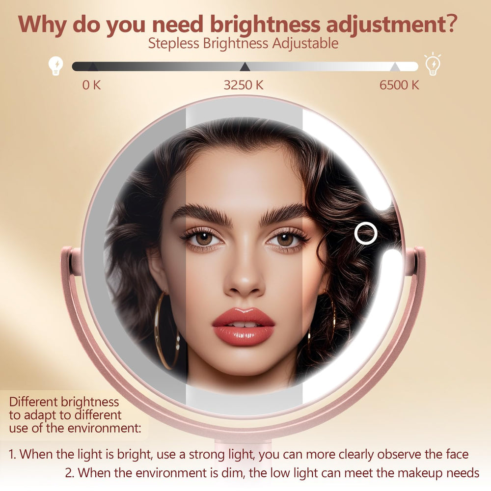 MIYADIVA mirror features 80 LEDs for bright, even illumination