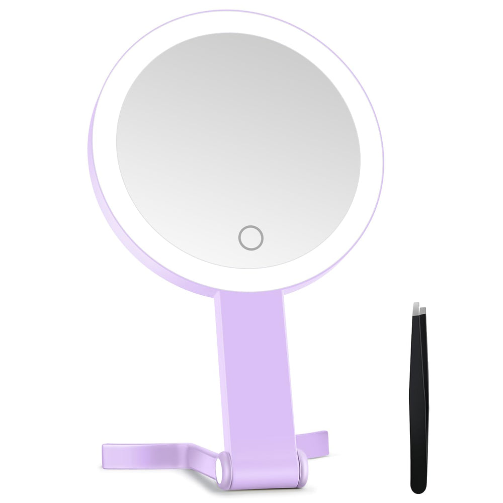 MIYADIVA lighted mirror 30x magnification for precise eyelash work.