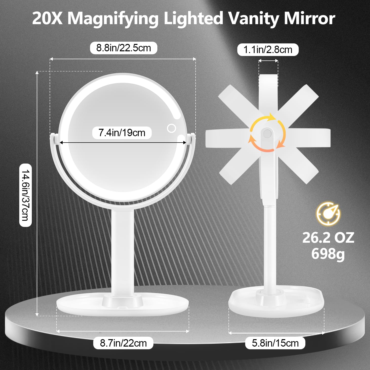 MIYADIVA 20x magnification closeup highlights precise eyelash work and skin detail.