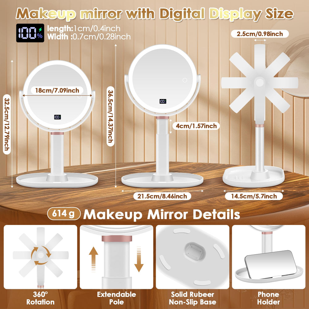 MIYADIVA digital display brightness lets you tailor lighting for different skin tones.