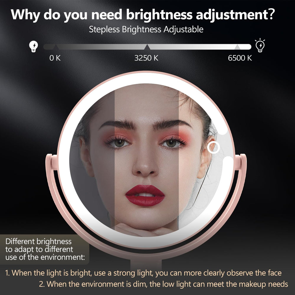 MIYADIVA makeup mirror with phone holder watch tutorials hands-free.