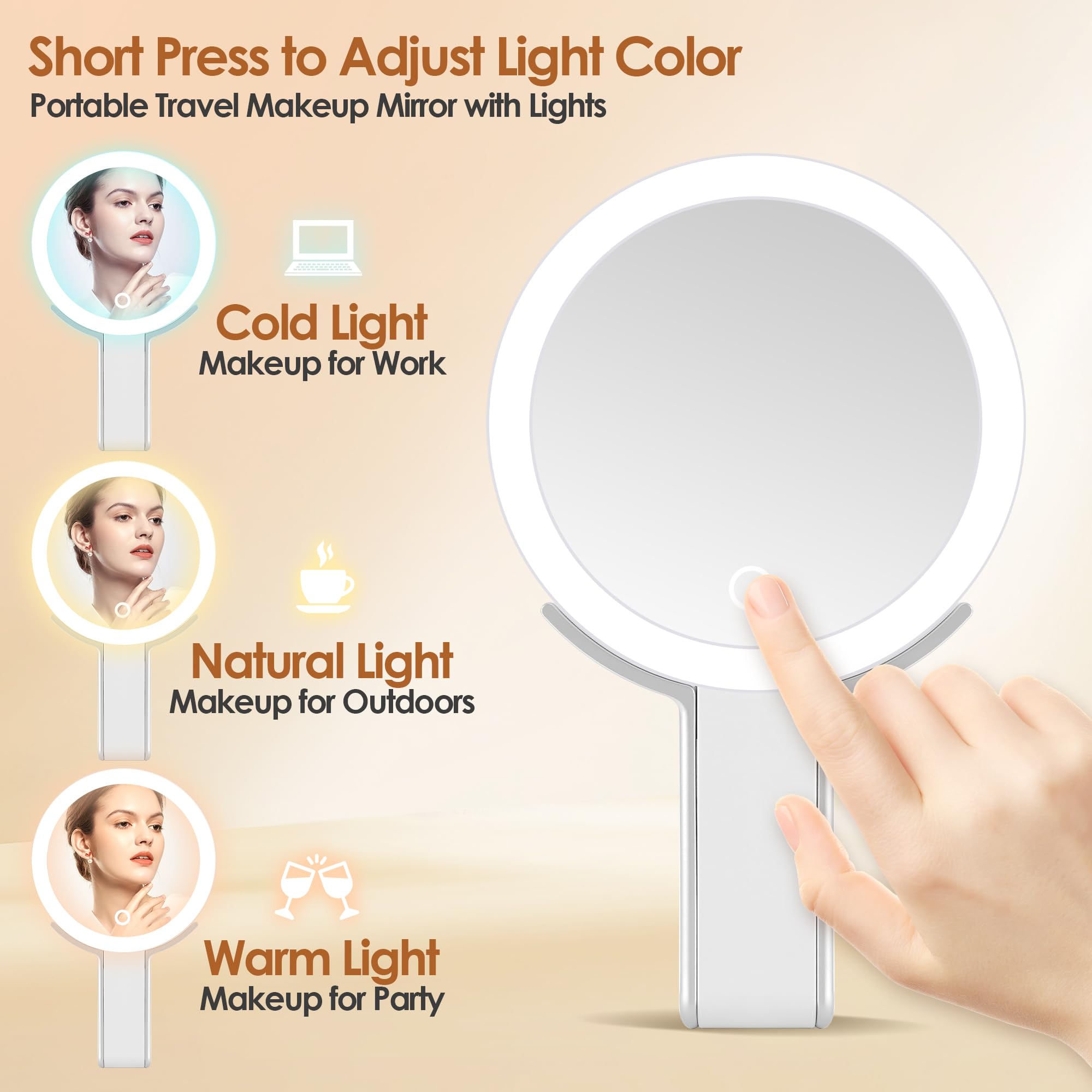 MIYADIVA rotatable 360 degree handle for flexible viewing angles