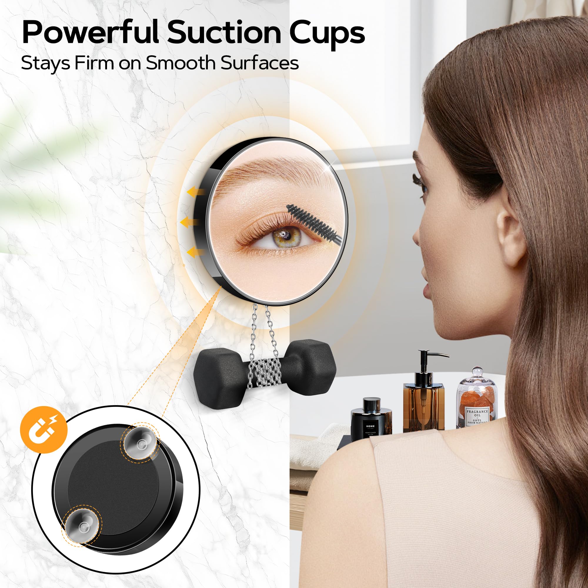 MIYADIVA suction cup attachment grips smooth surfaces securely