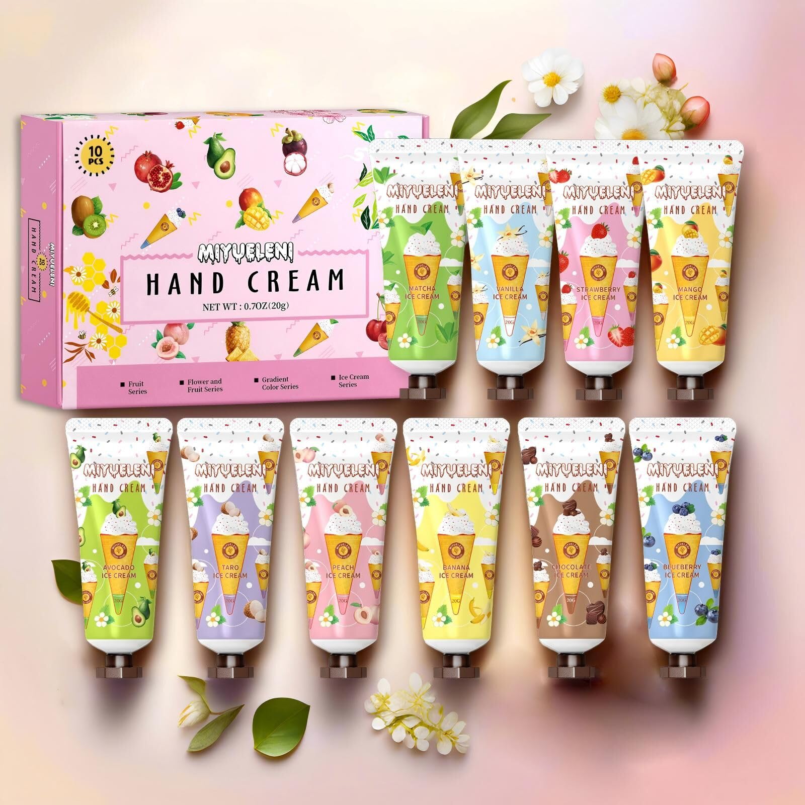 MIYUELENI vanilla hand cream 20ml with comforting aroma and fast absorption